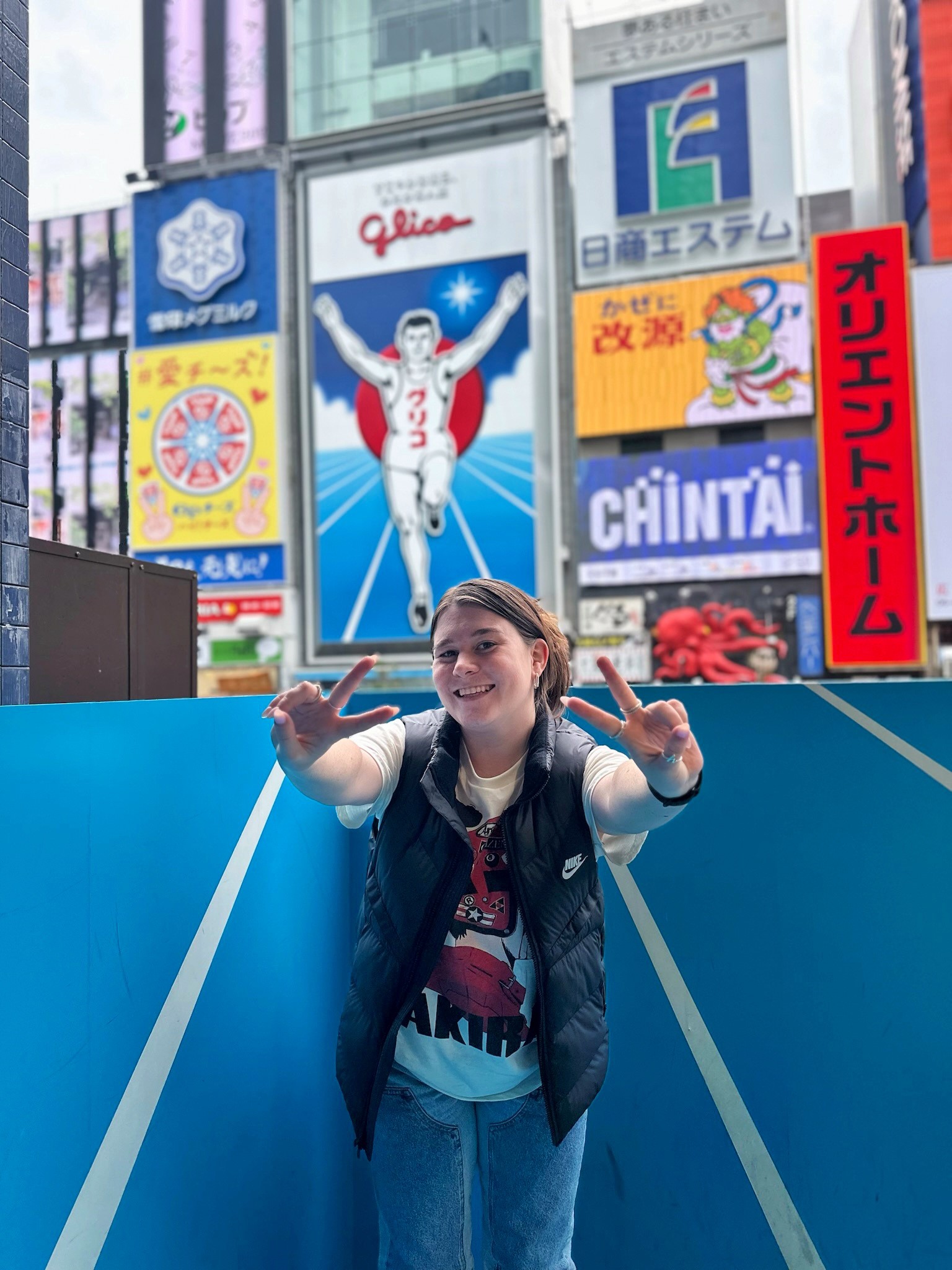 Hannah traveling in Japan